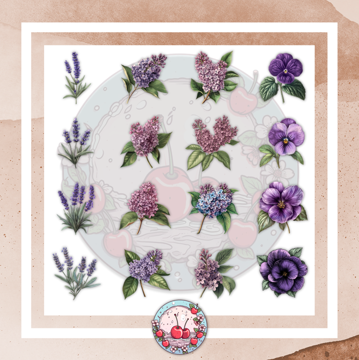 🧁 Vintage Blooms Scrapbook Kit – 100+ Floral Papers & Stickers | Printable 5 Junk Journal Ephemera